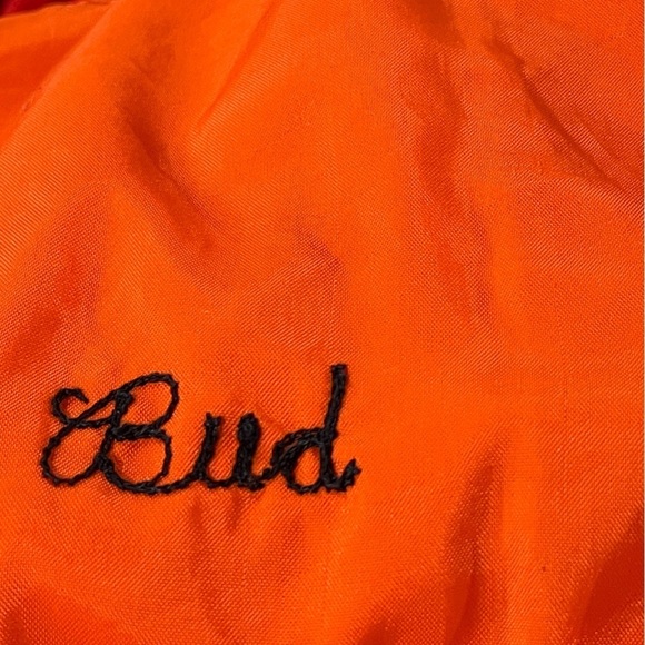 Vintage 70s West Lebanon Draft League 19870s Button Up Baseball Bomber Jacket - Picture 5 of 7